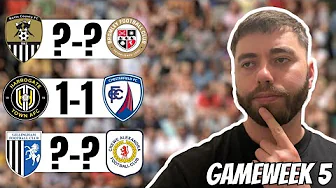 LEAGUE 2 GAMEWEEK 5 PREDICTIONS 🔮| Crewe win again? Notts to struggle?