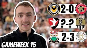 LEAGUE 2 GAMEWEEK 15 PREDICTIONS 🔮| Walsall woes continue? | Barnet beaten at home?