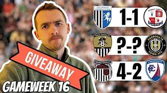 GIVEAWAY + LEAGUE 2 GAMEWEEK 16 PREDICTIONS 🔮 | Notts to hammer Harrogate? Great game at Grimsby