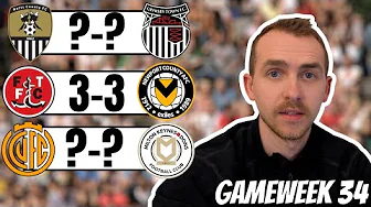 LEAGUE 2 PREDICTIONS GAMEWEEK 34 🔮| A Fleetwood goal fest? Who wins in 2nd v 3rd? 